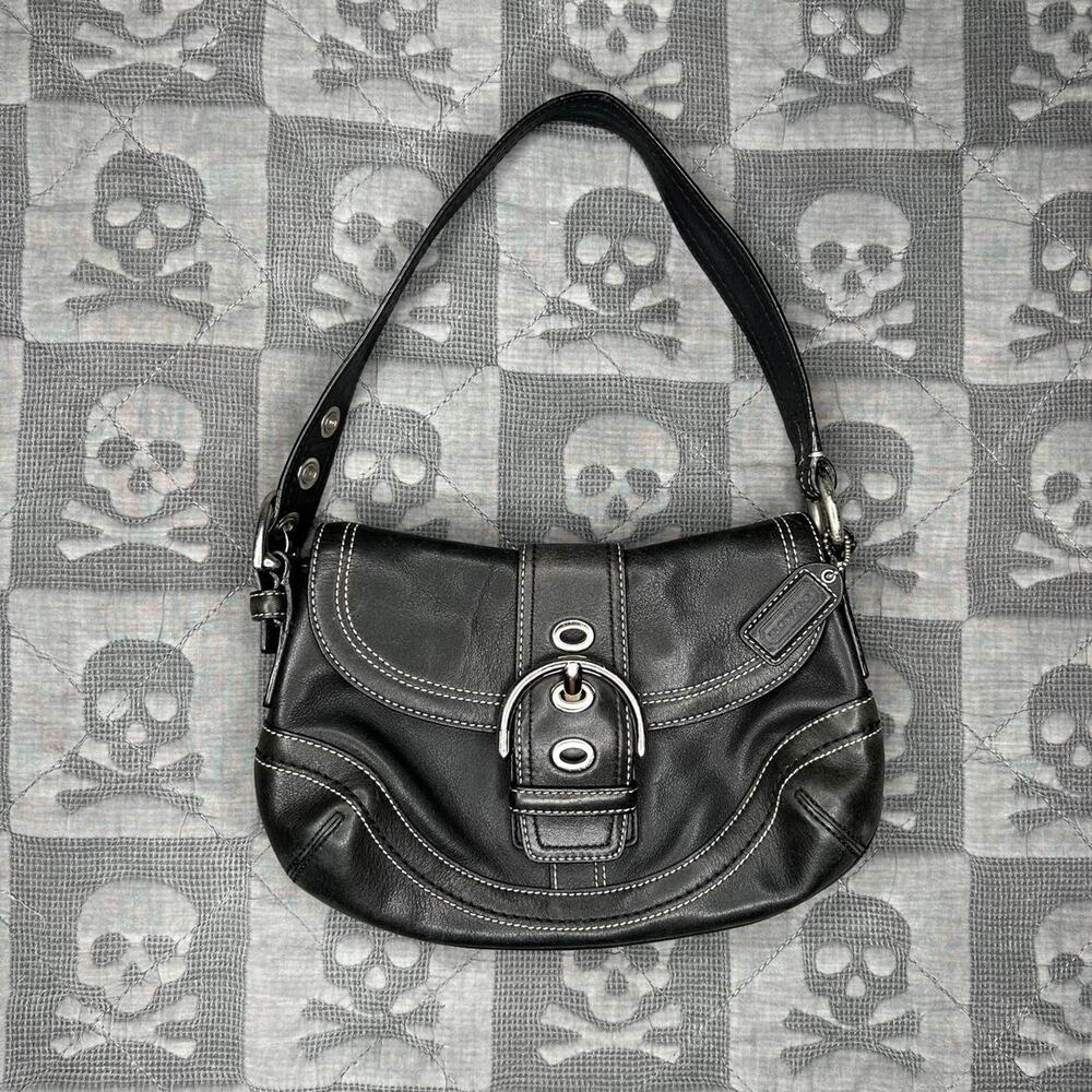 Y2k coach black soho bag